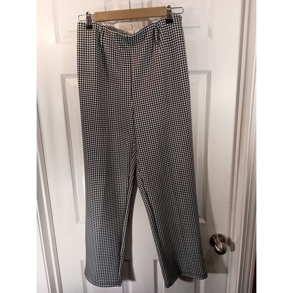 Bettina Star Pants Size M Black And White Straight